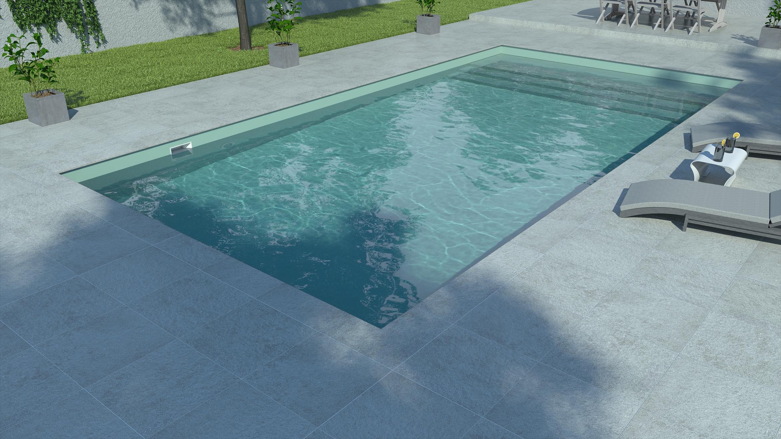 Piscine à liner Vert antilles