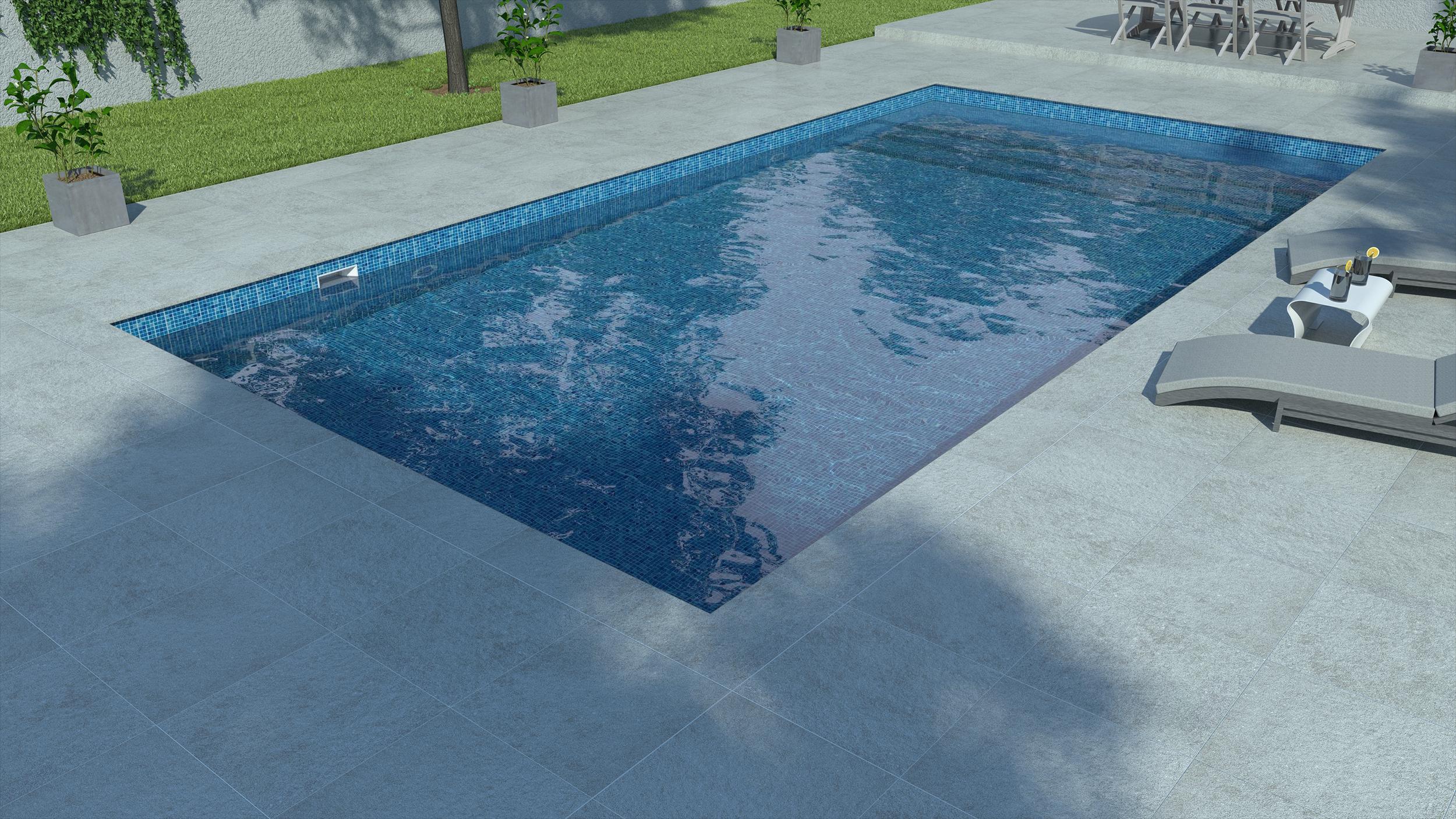 Piscine à liner Persia bleu